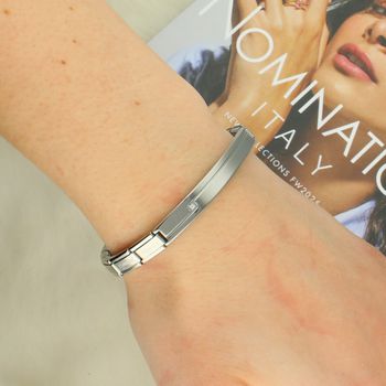 Bransoletka Nomination Trendsetter z cyrkonią 021116 001 – do graweru, damska i męska na topie.jpg